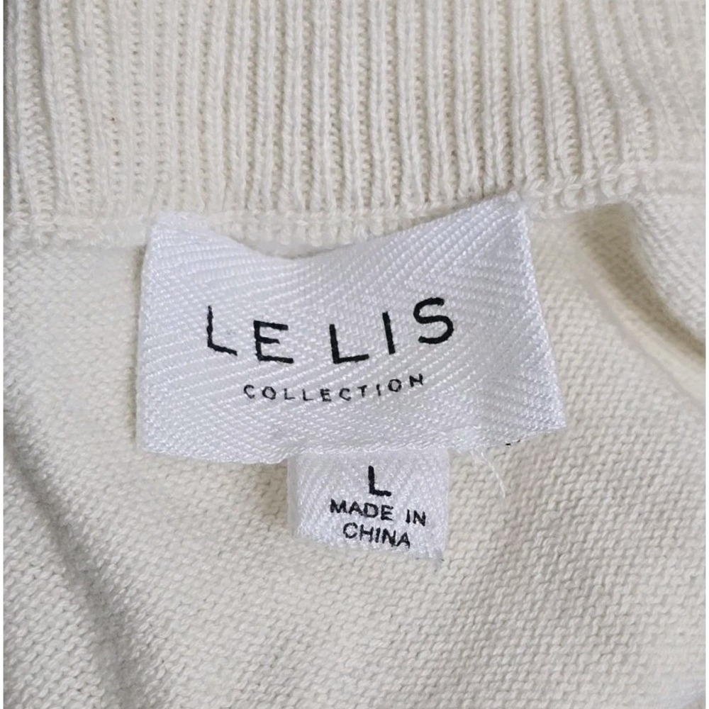 Le Lis Pickleball Preppy Retro-Inspired 100% Cotton Crew Neck Top Size Large - Picture 6 of 10